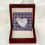 Gift To My Beautiful Girlfriend Valentine Necklace For Soulmate Anniversary Clan MacDonald Dress Modern Tartan Everlasting Love Necklace,valentine necklace, necklace girlfriend, necklace for wife, cute necklaces for girlfriend, jewelry for girlfriend, to my soulmate necklace, to my future wife necklace,