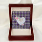 Gift To My Beautiful Girlfriend Valentine Necklace For Soulmate Anniversary Clan MacDonald Dress Modern Tartan Everlasting Love Necklace,valentine necklace, necklace girlfriend, necklace for wife, cute necklaces for girlfriend, jewelry for girlfriend, to my soulmate necklace, to my future wife necklace,