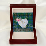 Gift To My Beautiful Girlfriend Valentine Necklace For Soulmate Anniversary Clan Lauder Tartan Everlasting Love Necklace