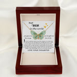 Mom Necklace Gift - Daughter Gift To Best Mom, You Gave Me The Wings To Fly Mom Necklace, Mother's Day Everlasting Love Necklace