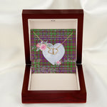 Gift To My Beautiful Girlfriend Valentine Necklace For Soulmate Anniversary Clan MacIntyre Of Glenorchy Tartan Everlasting Love Necklace,valentine necklace, necklace girlfriend, necklace for wife, cute necklaces for girlfriend, jewelry for girlfriend, to my soulmate necklace, to my future wife necklace,