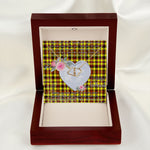 Gift To My Beautiful Girlfriend Valentine Necklace For Soulmate Anniversary Clan Jardine Yellow Tartan Everlasting Love Necklace