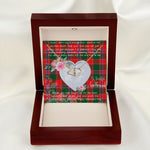 Scotstee Shop - To My Beautiful Girlfriend Valentine Necklace Clan Dalzell Tartan Gift for Girlfriend Everlasting Love Necklace