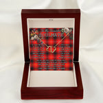 To My Beautiful Soulmate Necklace In Your Eyes I Have Found My Home Clan MacIntyre Modern Tartan Forever Love Necklace Tartan Gift for Girlfriend Everlasting Love Necklace