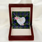 Scotstee Shop - To My Beautiful Girlfriend Valentine Necklace Clan Gunn Tartan Gift for Girlfriend Everlasting Love Necklace