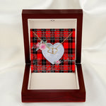 Gift To My Beautiful Girlfriend Valentine Necklace For Soulmate Anniversary Clan Ramsay Modern Tartan Everlasting Love Necklace,valentine necklace, necklace girlfriend, necklace for wife, cute necklaces for girlfriend, jewelry for girlfriend, to my soulmate necklace, to my future wife necklace,