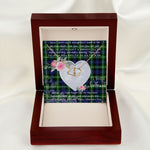 Scotstee Shop - To My Beautiful Girlfriend Valentine Necklace Clan Baillie Tartan Gift for Girlfriend Everlasting Love Necklace