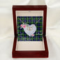 Scotstee Shop - To My Beautiful Girlfriend Valentine Necklace Clan Baillie Tartan Gift for Girlfriend Everlasting Love Necklace