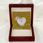 Gift To My Beautiful Girlfriend Valentine Necklace For Soulmate Anniversary Clan Houston Tartan Everlasting Love Necklace