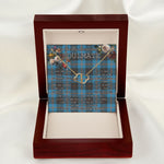 To My Beautiful Soulmate Necklace In Your Eyes I Have Found My Home Clan Garden Tartan Forever Love Necklace Tartan Gift for Girlfriend Everlasting Love Necklace