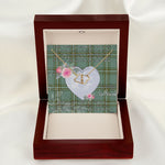 Scotstee Shop - To My Beautiful Girlfriend Valentine Necklace Clan Kelly Tartan Gift for Girlfriend Everlasting Love Necklace