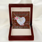 Gift To My Beautiful Girlfriend Valentine Necklace For Soulmate Anniversary Clan Innes Modern Tartan Everlasting Love Necklace