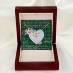 Scotstee Shop - To My Beautiful Girlfriend Valentine Necklace Clan Duncan Modern Tartan Gift for Girlfriend Everlasting Love Necklace