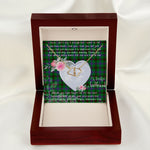 Scotstee Shop - To My Beautiful Girlfriend Valentine Necklace Clan Davidson Modern Tartan Gift for Girlfriend Everlasting Love Necklace