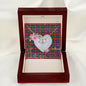 Gift To My Beautiful Girlfriend Valentine Necklace For Soulmate Anniversary Clan Hopkirk Tartan Everlasting Love Necklace,valentine necklace, necklace girlfriend, necklace for wife, cute necklaces for girlfriend, jewelry for girlfriend, to my soulmate necklace, to my future wife necklace,