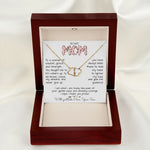 To My Mom Necklace To A Woman Of Wisdom Gift For Mom From Son Mother's Day Everlasting Love Necklace