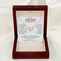 To My Mom Necklace To A Woman Of Wisdom Gift For Mom From Son Mother's Day Everlasting Love Necklace