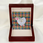 Scotstee Shop - To My Beautiful Girlfriend Valentine Necklace Clan Buchanan Ancient Tartan Gift for Girlfriend Everlasting Love Necklace