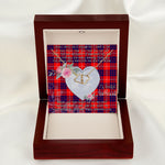 Gift To My Beautiful Girlfriend Valentine Necklace For Soulmate Anniversary Clan Hamilton Tartan Everlasting Love Necklace