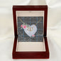 Scotstee Shop - To My Beautiful Girlfriend Valentine Necklace Clan Gladstone Tartan Gift for Girlfriend Everlasting Love Necklace