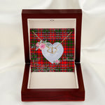 Gift To My Beautiful Girlfriend Valentine Necklace For Soulmate Anniversary Clan Stewart of Appin Tartan Everlasting Love Necklace,valentine necklace, necklace girlfriend, necklace for wife, cute necklaces for girlfriend, jewelry for girlfriend, to my soulmate necklace, to my future wife necklace,