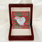 Gift To My Beautiful Girlfriend Valentine Necklace For Soulmate Anniversary Clan Chisholm Tartan Everlasting Love Necklace,valentine necklace, necklace girlfriend, necklace for wife, cute necklaces for girlfriend, jewelry for girlfriend, to my soulmate necklace, to my future wife necklace,