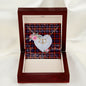 Scotstee Shop - To My Beautiful Girlfriend Valentine Necklace Clan Broun Tartan Gift for Girlfriend Everlasting Love Necklace