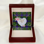 Scotstee Shop - To My Beautiful Girlfriend Valentine Necklace Clan Adam Hunting Tartan Gift for Girlfriend Everlasting Love Necklace
