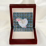 Gift To My Beautiful Girlfriend Valentine Necklace For Soulmate Anniversary Clan Cockburn Tartan Everlasting Love Necklace,valentine necklace, necklace girlfriend, necklace for wife, cute necklaces for girlfriend, jewelry for girlfriend, to my soulmate necklace, to my future wife necklace,
