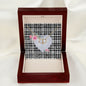 Gift To My Beautiful Girlfriend Valentine Necklace For Soulmate Anniversary Clan Scott Black White Modern Tartan Everlasting Love Necklace,valentine necklace, necklace girlfriend, necklace for wife, cute necklaces for girlfriend, jewelry for girlfriend, to my soulmate necklace, to my future wife necklace,