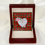 Gift To My Beautiful Girlfriend Valentine Necklace For Soulmate Anniversary Clan Herries Tartan Everlasting Love Necklace