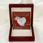 Gift To My Beautiful Girlfriend Valentine Necklace For Soulmate Anniversary Clan Herries Tartan Everlasting Love Necklace