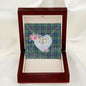 Gift To My Beautiful Girlfriend Valentine Necklace For Soulmate Anniversary Clan Leslie Hunting Tartan Everlasting Love Necklace