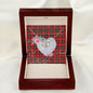 Gift To My Beautiful Girlfriend Valentine Necklace For Soulmate Anniversary Clan Stuart of Bute Tartan Everlasting Love Necklace,valentine necklace, necklace girlfriend, necklace for wife, cute necklaces for girlfriend, jewelry for girlfriend, to my soulmate necklace, to my future wife necklace,