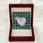 Gift To My Beautiful Girlfriend Valentine Necklace For Soulmate Anniversary Clan Johnston Dress Tartan Everlasting Love Necklace