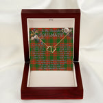 To My Beautiful Soulmate Necklace In Your Eyes I Have Found My Home Clan MenZies Tartan Forever Love Necklace Tartan Gift for Girlfriend Everlasting Love Necklace