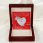 Scotstee Shop - To My Beautiful Girlfriend Valentine Necklace Clan Burnett Modern Tartan Gift for Girlfriend Everlasting Love Necklace
