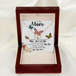 To My Mom Necklace, I'll Be By Your Side, To My Mom Gift Necklace, Mother's Day Everlasting Love Necklace