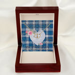 Gift To My Beautiful Girlfriend Valentine Necklace For Soulmate Anniversary Clan Strathclyde Tartan Everlasting Love Necklace,valentine necklace, necklace girlfriend, necklace for wife, cute necklaces for girlfriend, jewelry for girlfriend, to my soulmate necklace, to my future wife necklace,