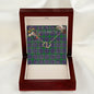 To My Beautiful Soulmate Necklace In Your Eyes I Have Found My Home Clan Hunter of Peeblesshire Tartan Everlasting Love Necklace