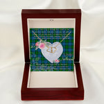 Scotstee Shop - To My Beautiful Girlfriend Valentine Necklace Clan Kerr Hunting Tartan Gift for Girlfriend Everlasting Love Necklace