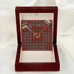 To My Beautiful Soulmate Necklace In Your Eyes I Have Found My Home Clan Davis Tartan Forever Love Necklace Tartan Gift for Girlfriend Everlasting Love Necklace