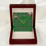 To My Beautiful Soulmate Necklace In Your Eyes I Have Found My Home Clan Tribe of Mar Tartan Everlasting Love Necklace
