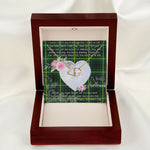 Gift To My Beautiful Girlfriend Valentine Necklace For Soulmate Anniversary Clan MacArthur Modern Tartan Everlasting Love Necklace,valentine necklace, necklace girlfriend, necklace for wife, cute necklaces for girlfriend, jewelry for girlfriend, to my soulmate necklace, to my future wife necklace,