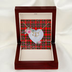 Gift To My Beautiful Girlfriend Valentine Necklace For Soulmate Anniversary Clan Paterson Red Tartan Everlasting Love Necklace,valentine necklace, necklace girlfriend, necklace for wife, cute necklaces for girlfriend, jewelry for girlfriend, to my soulmate necklace, to my future wife necklace,