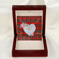 Gift To My Beautiful Girlfriend Valentine Necklace For Soulmate Anniversary Clan Paterson Red Tartan Everlasting Love Necklace,valentine necklace, necklace girlfriend, necklace for wife, cute necklaces for girlfriend, jewelry for girlfriend, to my soulmate necklace, to my future wife necklace,