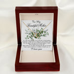 Mom Necklace, Son To My Mother Necklace On Wedding Day Gift For Mom, Mother Of The Groom Gift From Groom