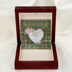 Gift To My Beautiful Girlfriend Valentine Necklace For Soulmate Anniversary Clan Chisholm Hunting Tartan Everlasting Love Necklace,valentine necklace, necklace girlfriend, necklace for wife, cute necklaces for girlfriend, jewelry for girlfriend, to my soulmate necklace, to my future wife necklace,