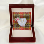Scotstee Shop - To My Beautiful Girlfriend Valentine Necklace Clan Buchanan Old Set Weathered Tartan Gift for Girlfriend Everlasting Love Necklace