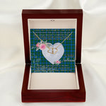 Gift To My Beautiful Girlfriend Valentine Necklace For Soulmate Anniversary Clan Lyon Tartan Everlasting Love Necklace,valentine necklace, necklace girlfriend, necklace for wife, cute necklaces for girlfriend, jewelry for girlfriend, to my soulmate necklace, to my future wife necklace,